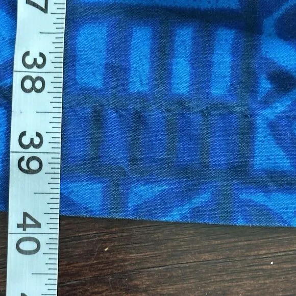 Vintage UI-Maikai hawaiian M dress Blue Muu Muu Sleeveless Midi dress - Picture 8 of 10